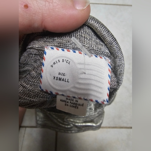 Anthropologie metallic gold mock turtleneck blouse top xs - Picture 2 of 4